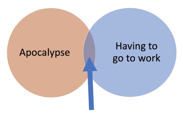 I don’t want to work through the apocalypse